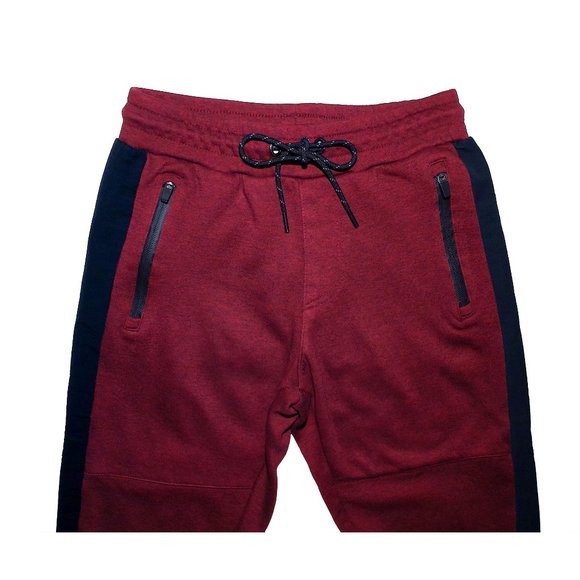 Jogger Sweatpants Bundle Set Black Old Navy Maroon Aeropostale Zip Pockets Sz S - Picture 7 of 11